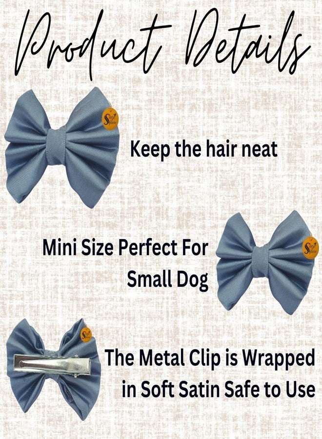 سايج سكوير مشابك شعر مربعة الشكل للحيوانات الأليفة من سيج | فيونكة يدوية الصنع للكلاب والقطط | فيونكة أنيقة على شكل عقدة علوية | إكسسوار فاخر للعناية بالحيوانات الأليفة | فيونكة شعر أنيقة لحفلات الزفاف والمهرجانات وأعياد الميلاد | هدية مثالية (أزرق فاتح) - Image 5